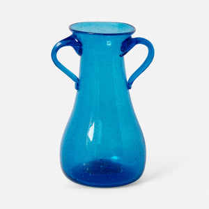 Turquoise Vase with handles