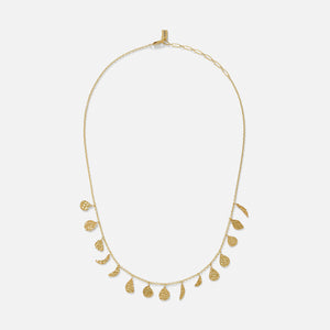 Gold-Plated Celestial Charm Necklace - ISHKAR