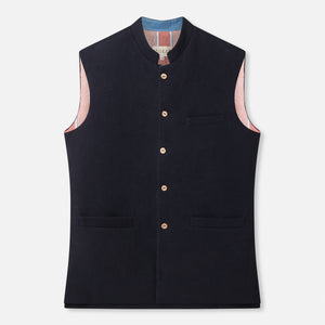 Midnight Wool Waistcoat