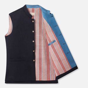 Midnight Wool Waistcoat