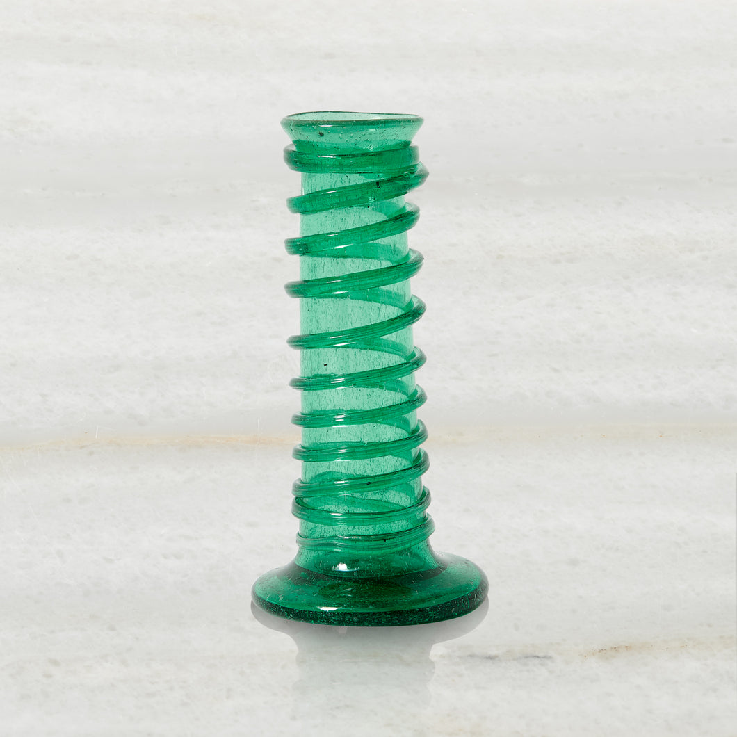 Swirling Candlestick - Green - Set of 2